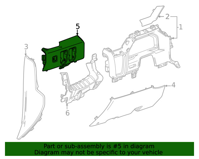 Genuine GM Switch Panel 85104930