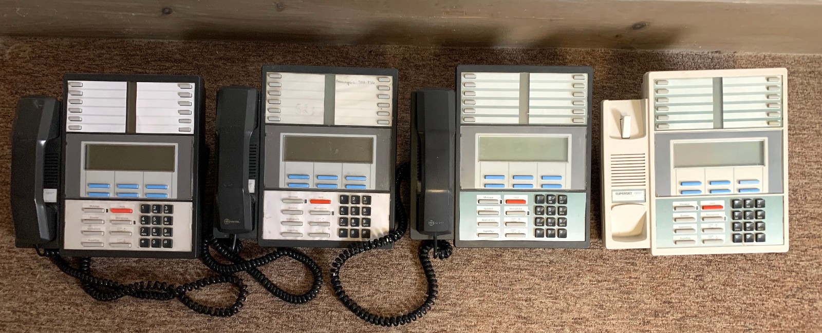 Lot of 4 Mitel Superset 430 Digital Phones, P# 9116-000-001