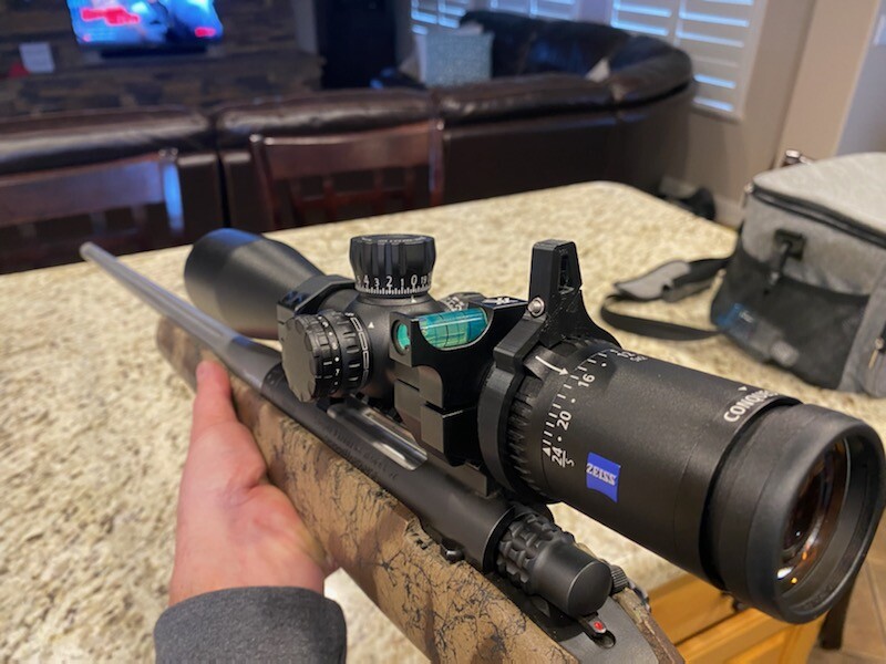 Ziess Conquest V4 6-24x50 Scope Throw Lever