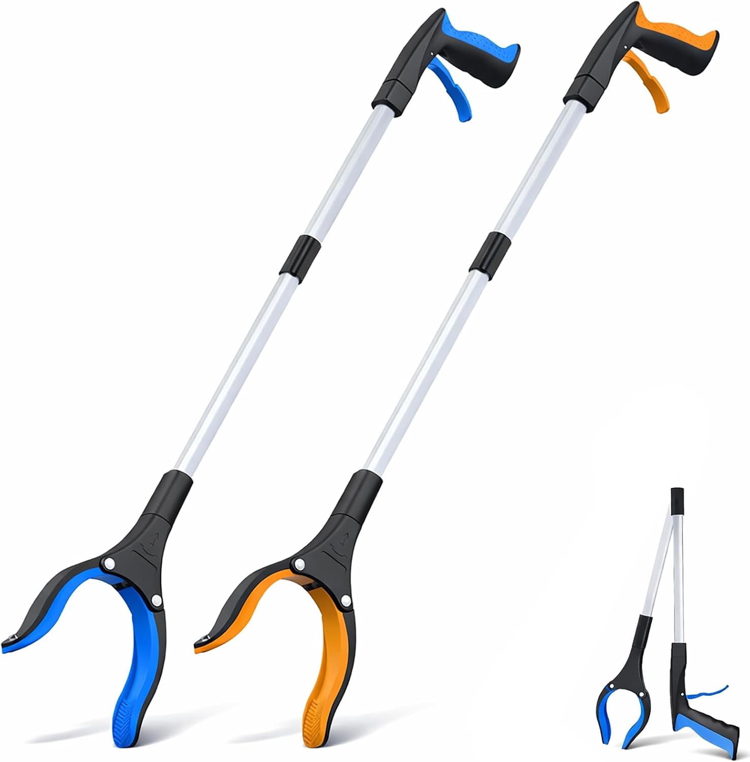 Grabber Reacher Tool - 32” Extra Long Foldable Gripper and Reaching Heavy Duty P