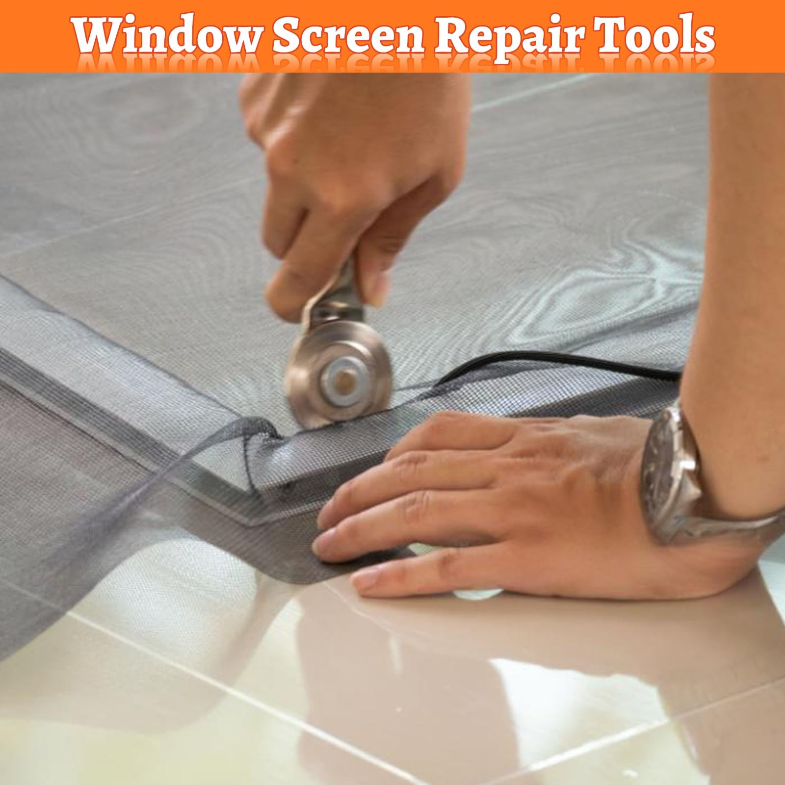 Screen Repair Tool,Screen Roller Tool,Screen Spline Tool,6 in 1 Window Screen To