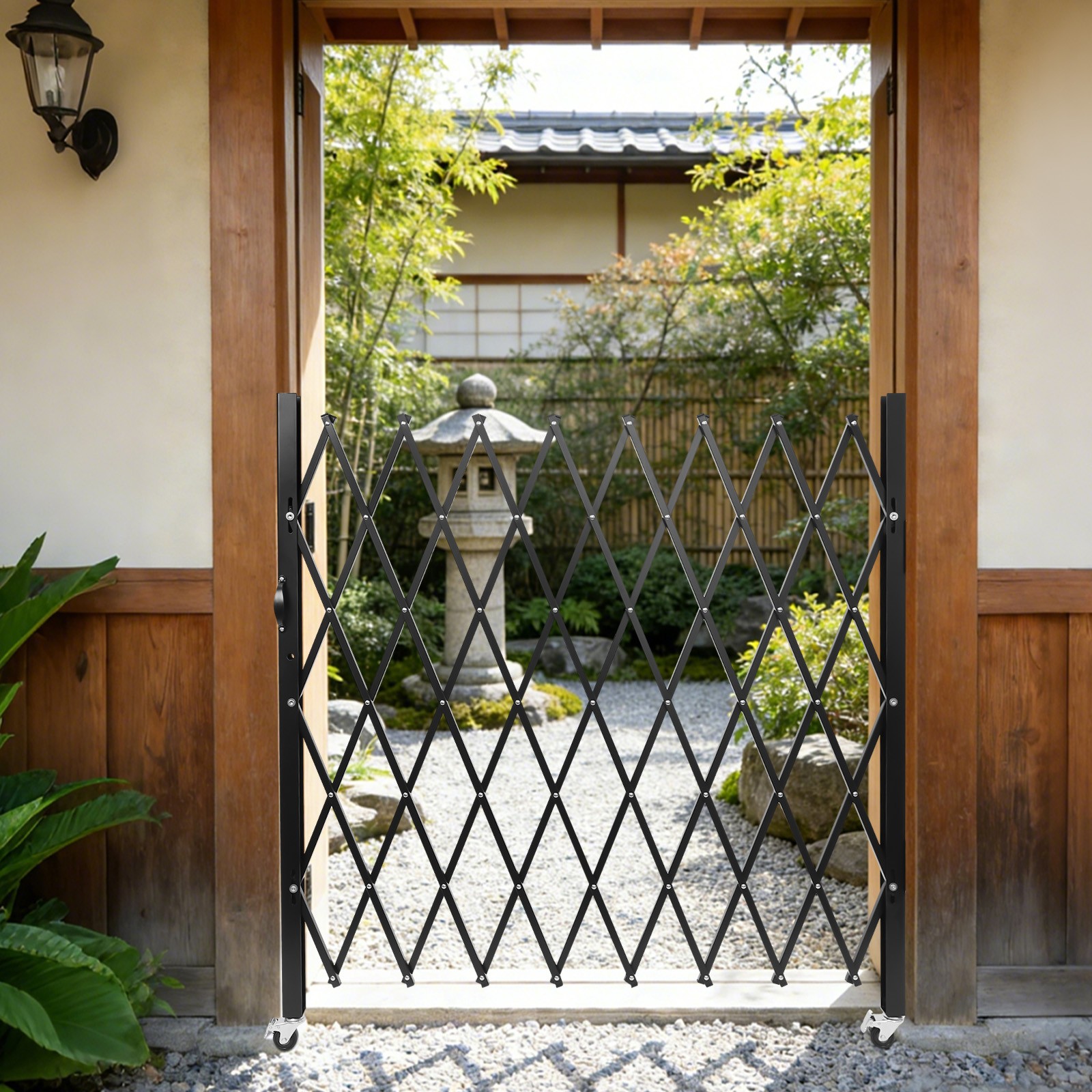 Single Security Gate Flexible Expanding Folding Security Gate Folding Door