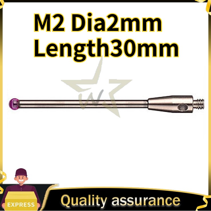 M2 Dia2mm Length30mm CMM Touch Probe Stylus Tip for Tormach Renishaw Fast Ship