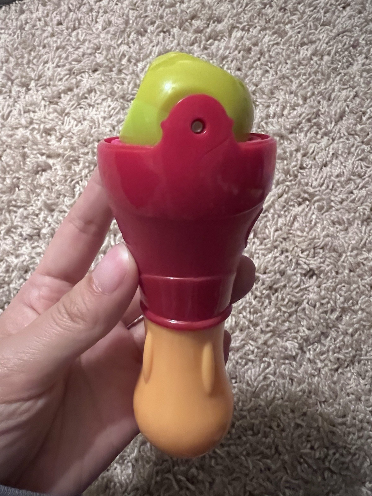 Play-Doh Modeling Clay Extruder Tool w/ Shape Rollers Stamp/Roller Red Green