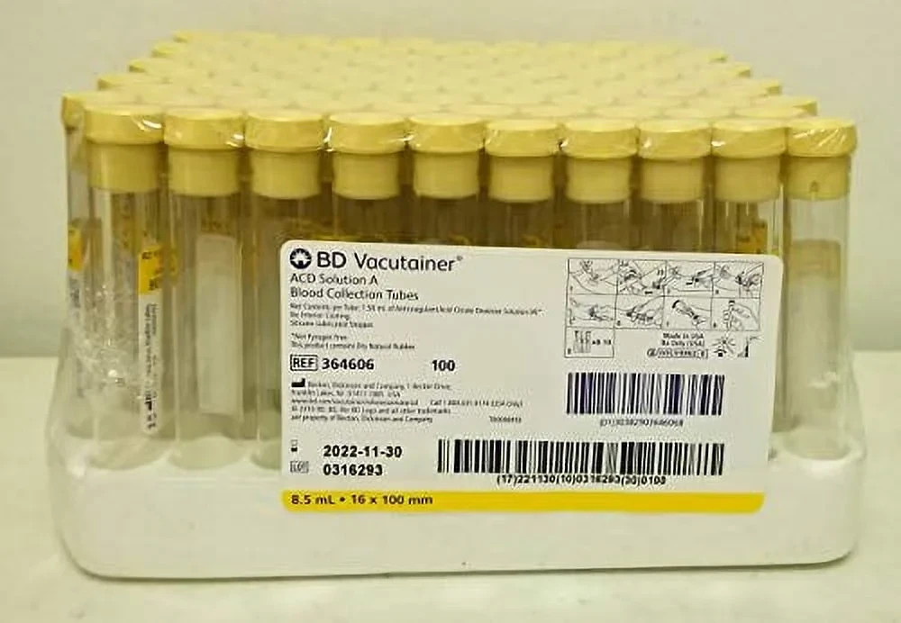 Branded ACD Solution A 8.5 ml PPT PRF 100 TUBES EXPIRY 2027 JUNE