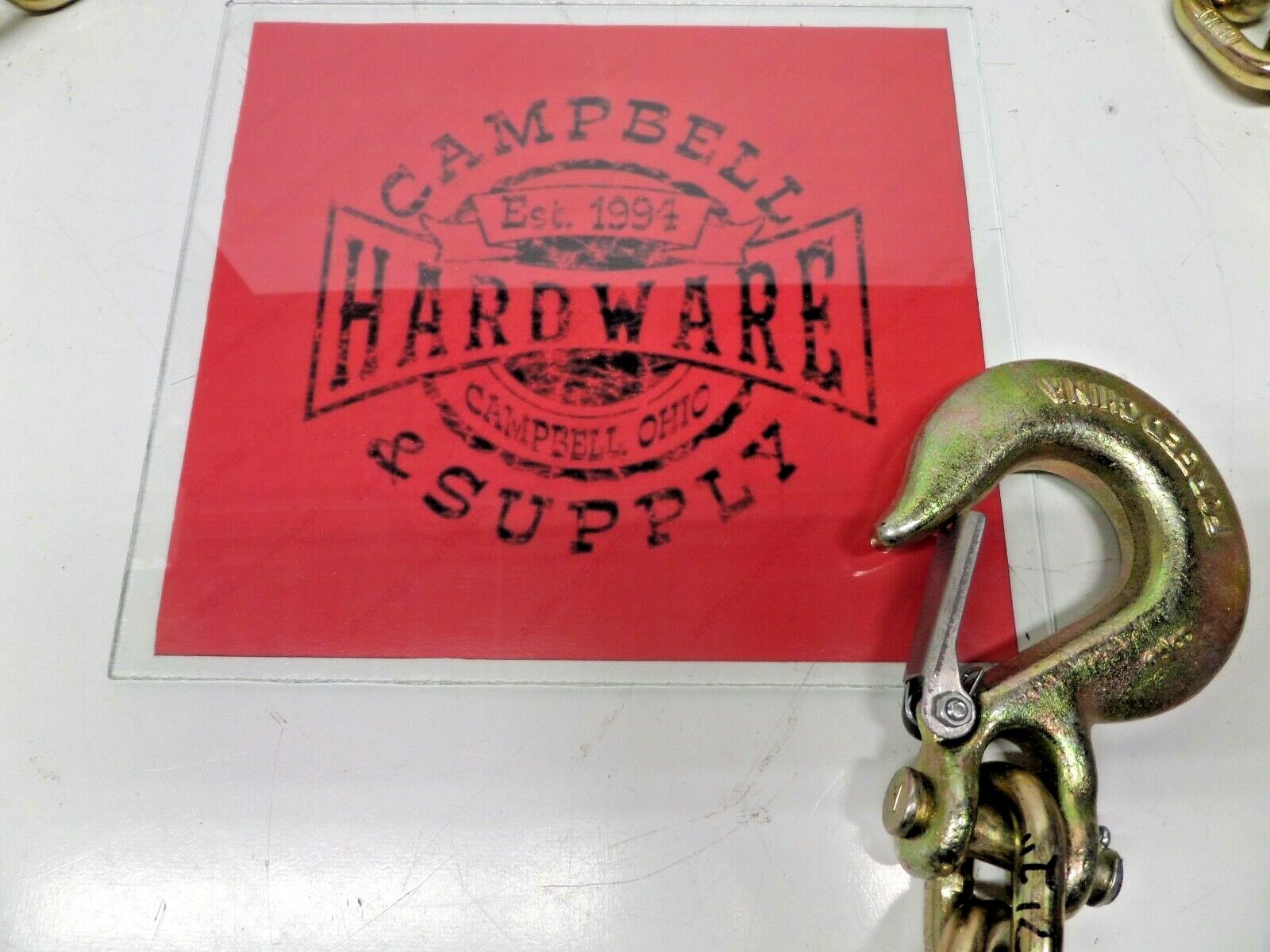 Auto Body Frame Machine Pull Chain 3/8" x 12' Grade 70 with 3/8 Clevis Slip Hook