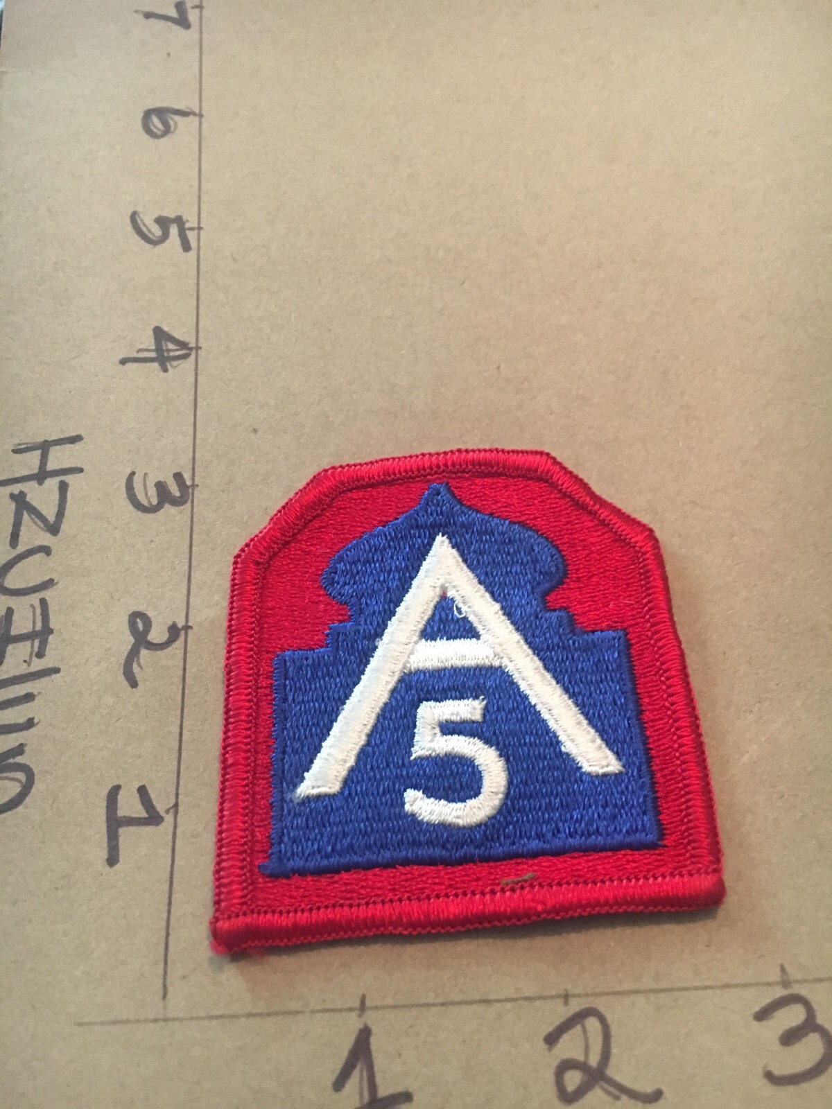 US Army 5th Army m/e patch 5/16/25