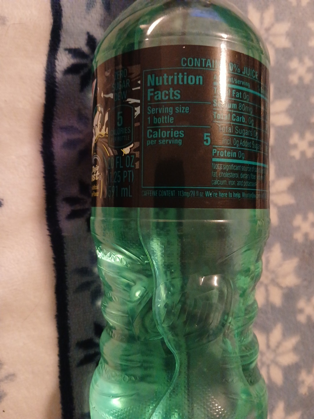 Mountain Dew Baja Blast Zero Sugar Full 20oz Bottle (2025) RARE!!