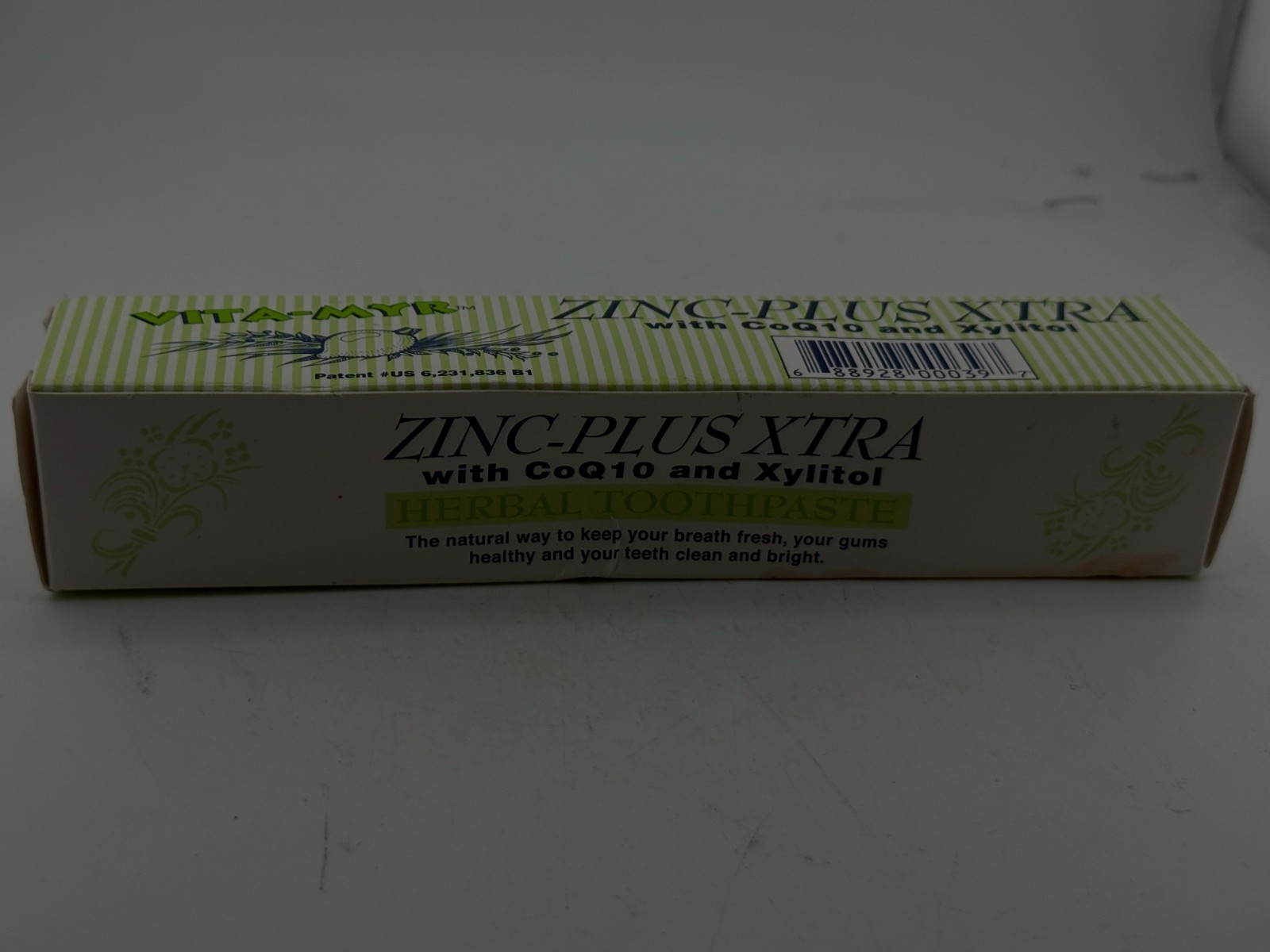 Vita-Myr Zinc Plus  Xtra Herbal Toothpaste with CoQ10 and Xylitol 5.4oz