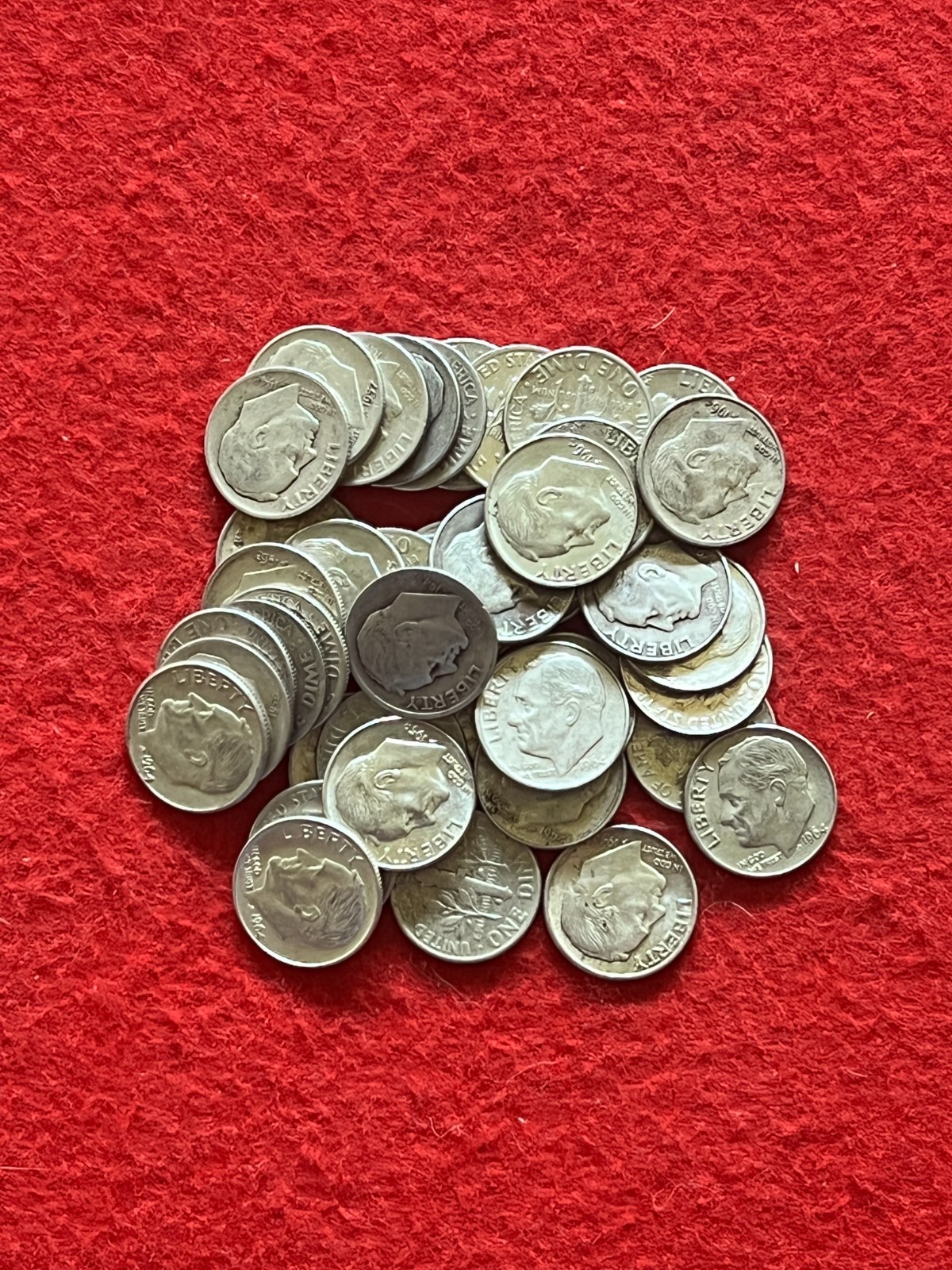 🇺🇸 Two 90% Silver Roosevelt Dimes (Pre-1965) Random Years Selected 💥💥