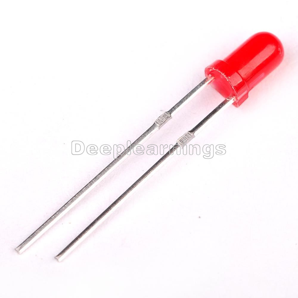 1000Pcs Diffused LED 3MM RED COLOR RED LIGHT Super Bright