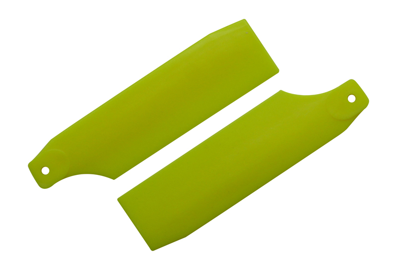 KBDD Neon Yellow 61mm Tail Rotor Blades - Trex 450 Blade 450 X #4017