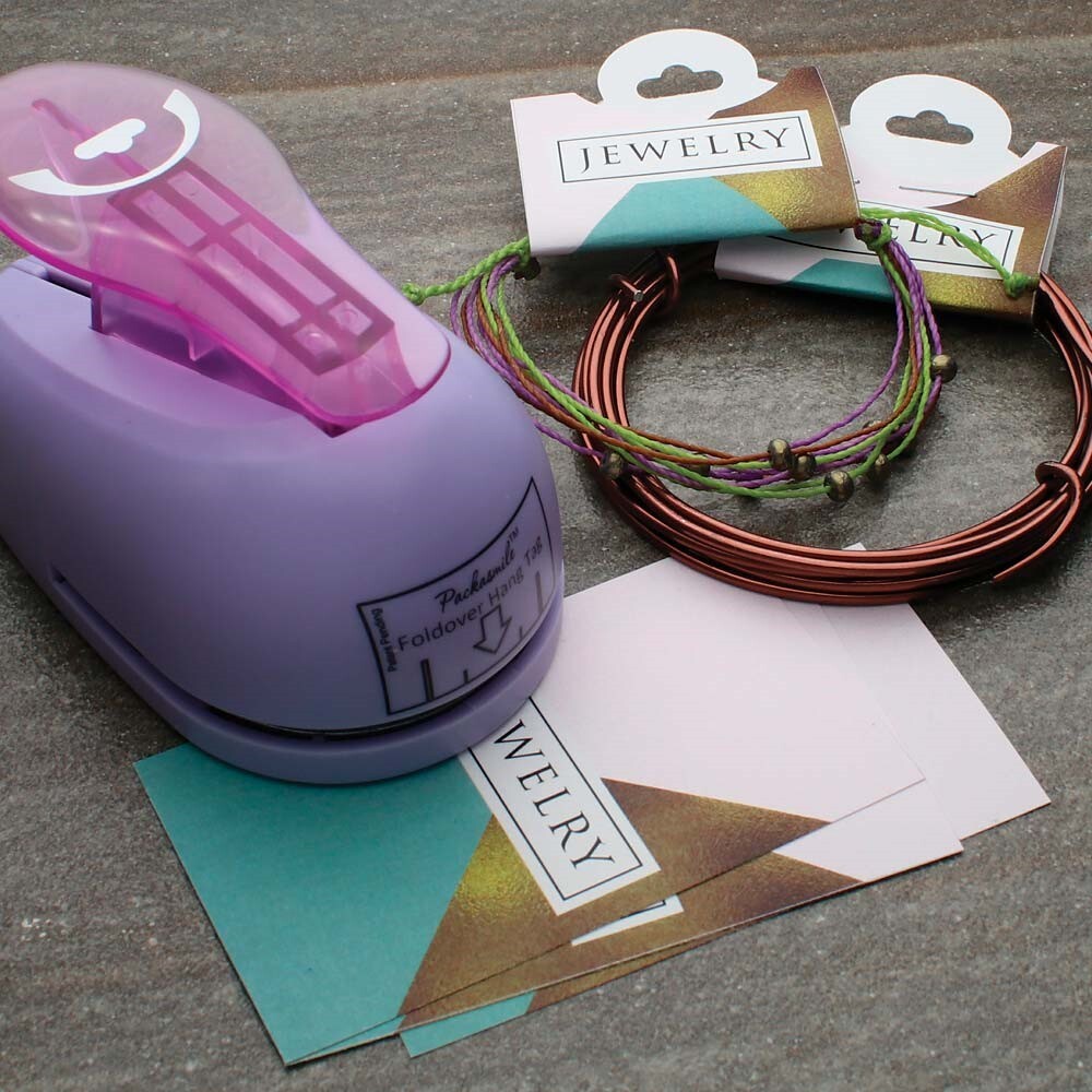 Punch, 1 Fold Over Hangtag Card Punch to Make Your Own Hanging Display Cards