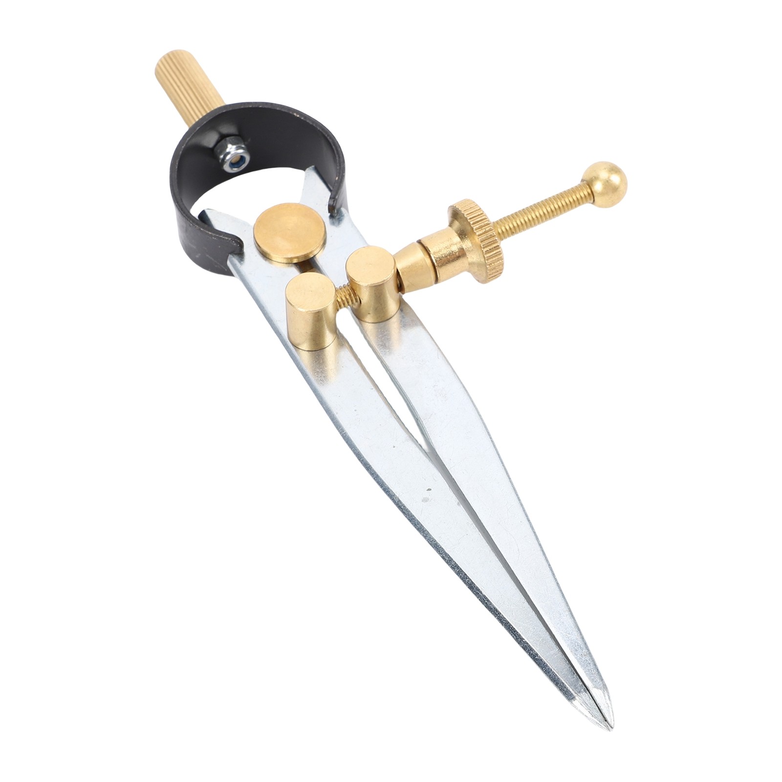 Spring Wing Divider Caliper Lockable 4in Leather Compass Creaser Compass Tool