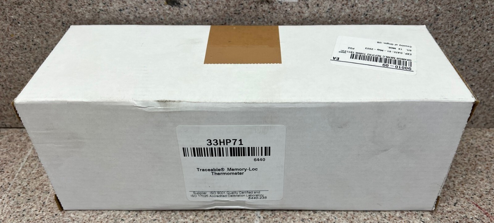 TRACEABLE 6440 MEMORY-LOC DIGITAL THERMOMETER, DATA LOGGING, 33HP71, NEW!!
