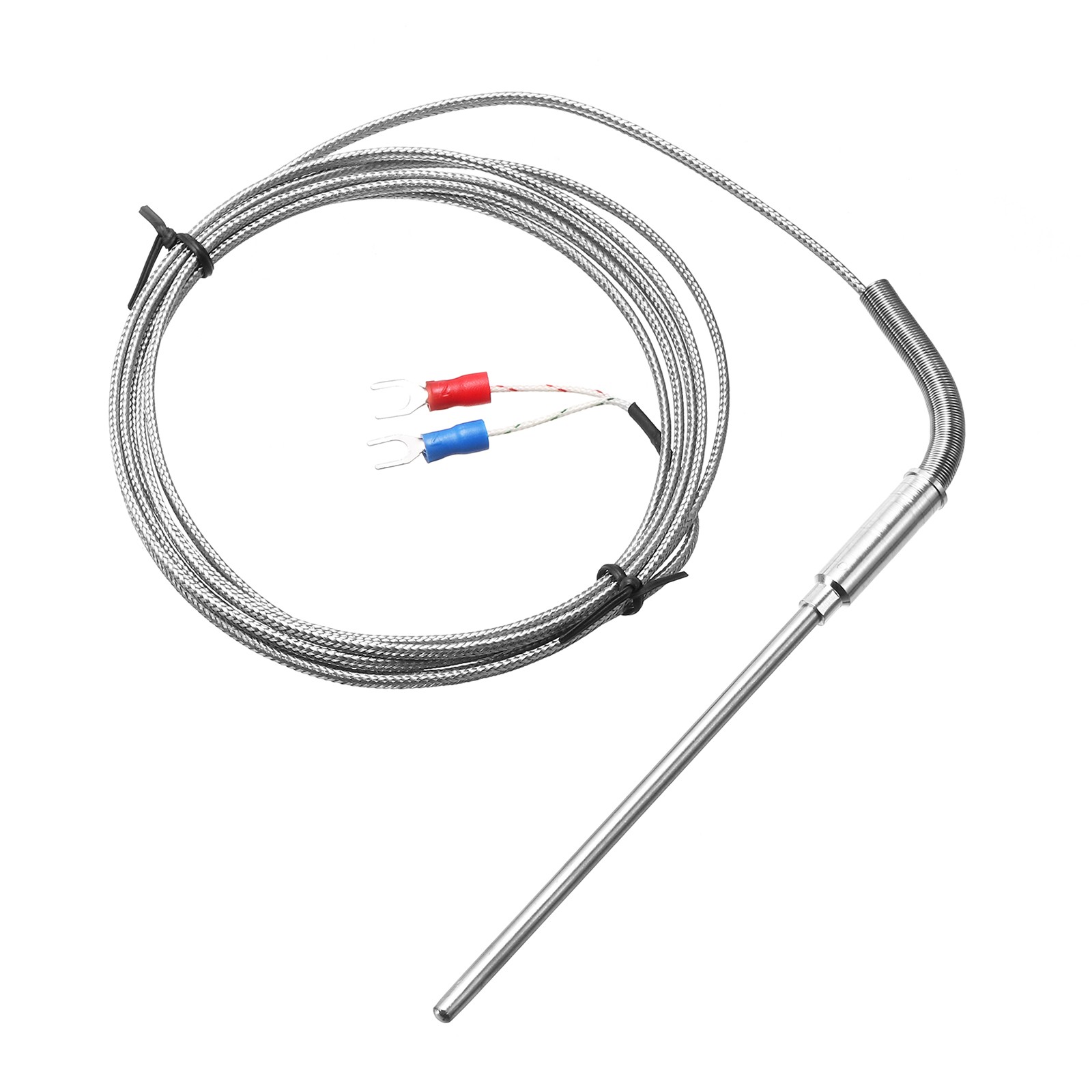 K Type Thermocouple Temperature Sensor Probe 4x100mm 6.6ft Wire 0 to 1000°C