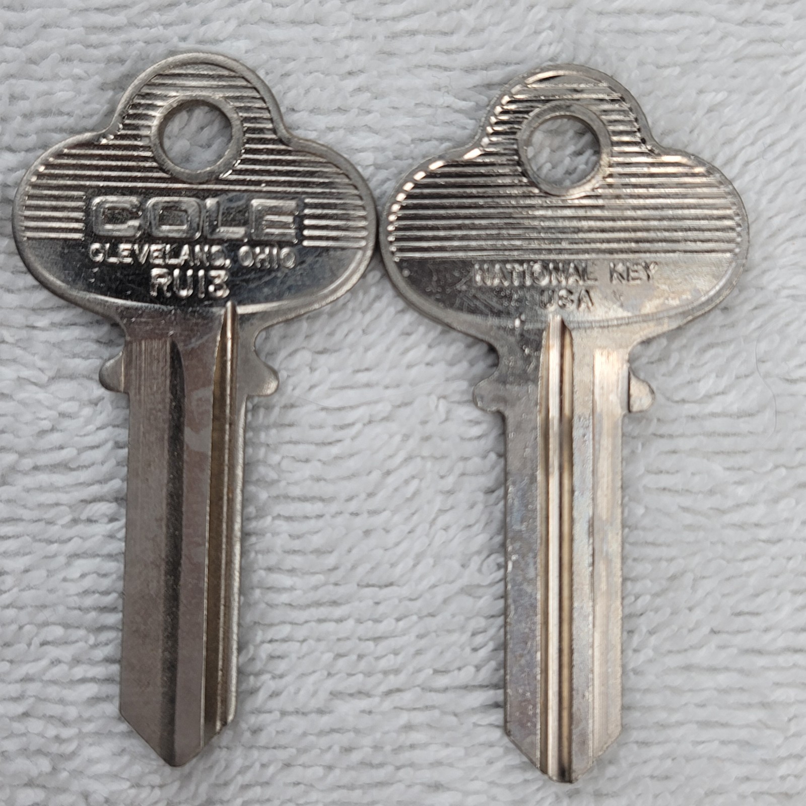 Cole RU13 Key Blanks Lot of 2 New Old Stock