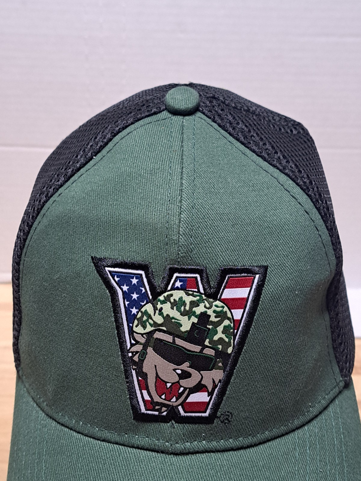 Washington Wild Things Baseball Cap Hat Snapback Green Army July 4th SGA PA MiLB