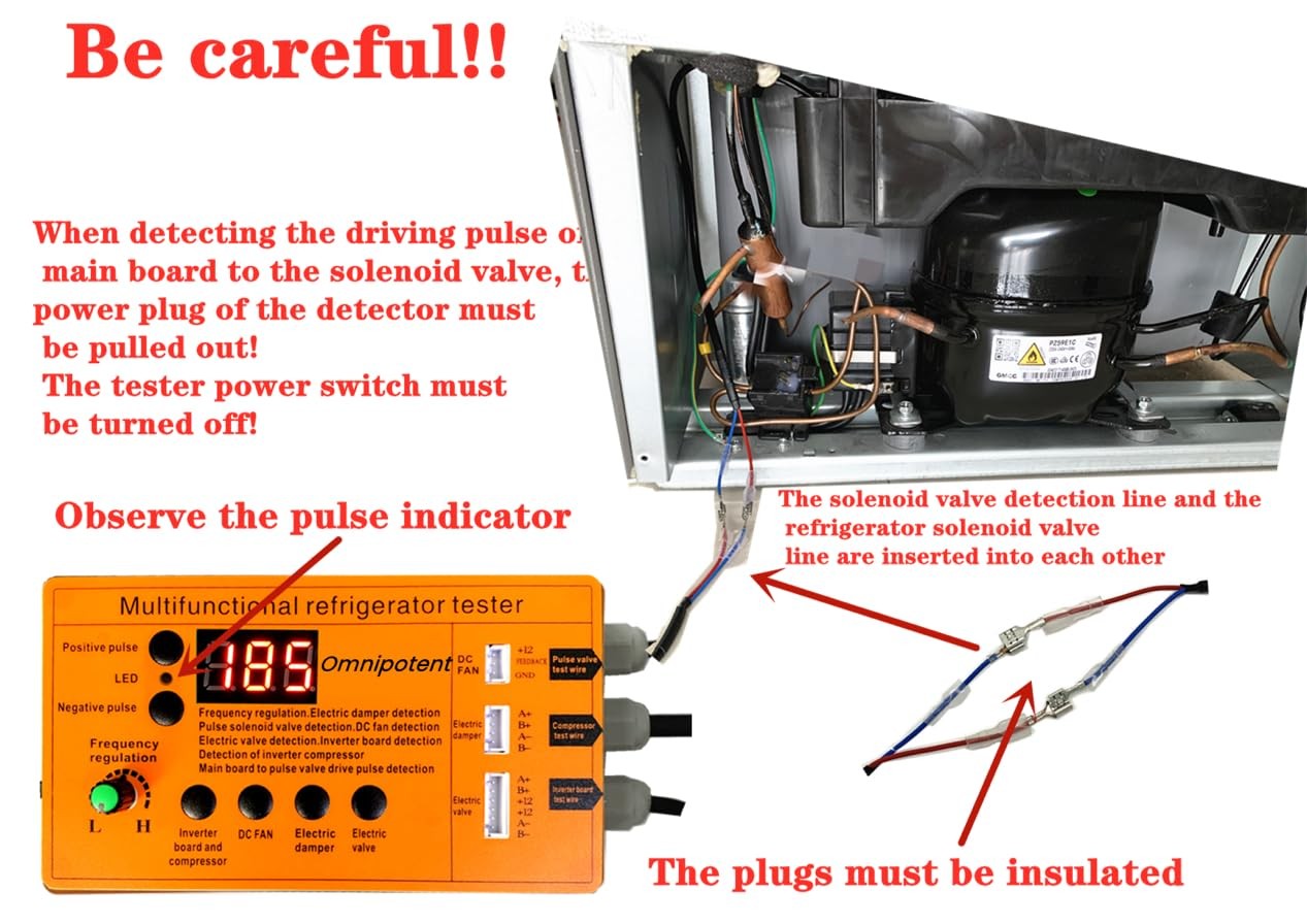 Multifunctional Refrigerator Compressor Tester - Pulse Solenoid & multi