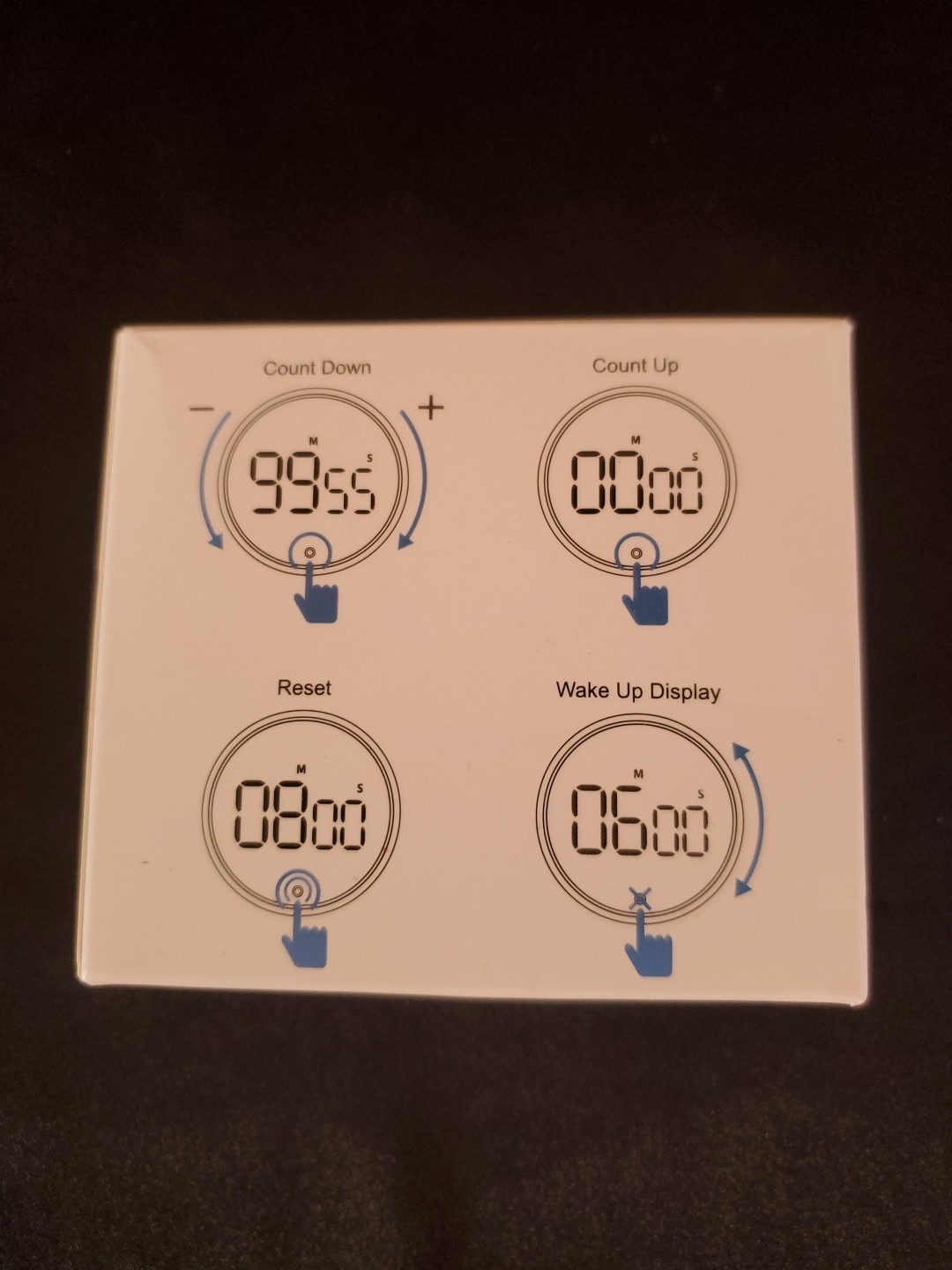 Avinia Rotary Digital Timer Large LED Display Magnetic Kitchen Display