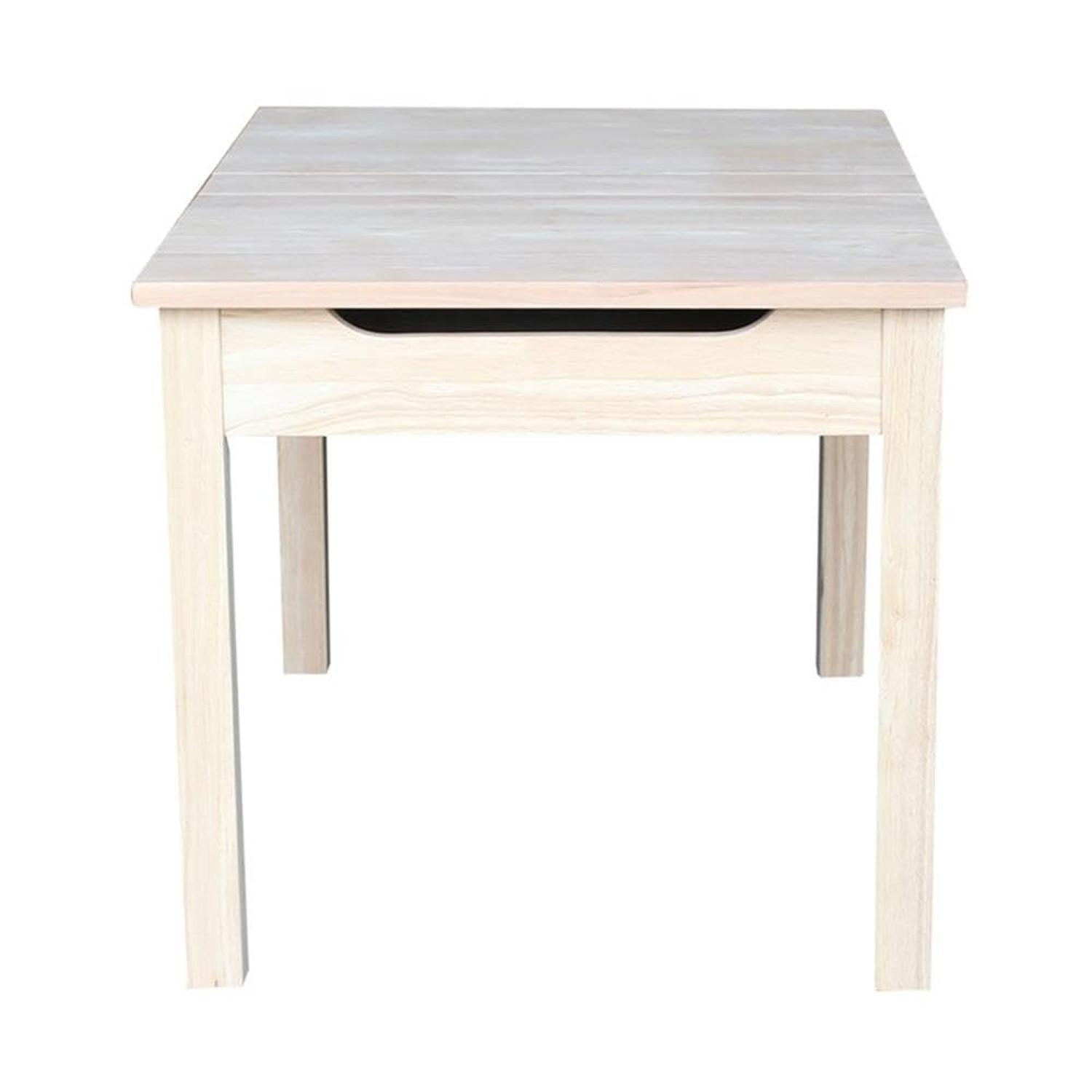 IC International Concepts, Table With Lift Up Top For Storage, Solid Real Woo...