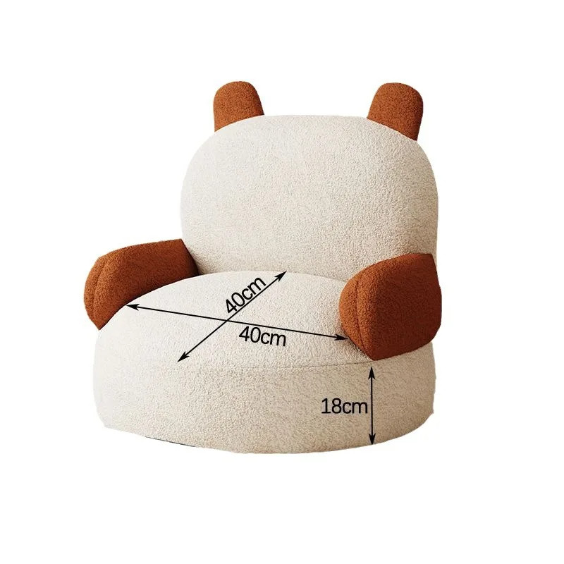 Cute Cartoon Beanbag Sofa for Living Room or Bedroom – Velvet Lazy Sofa for Chi