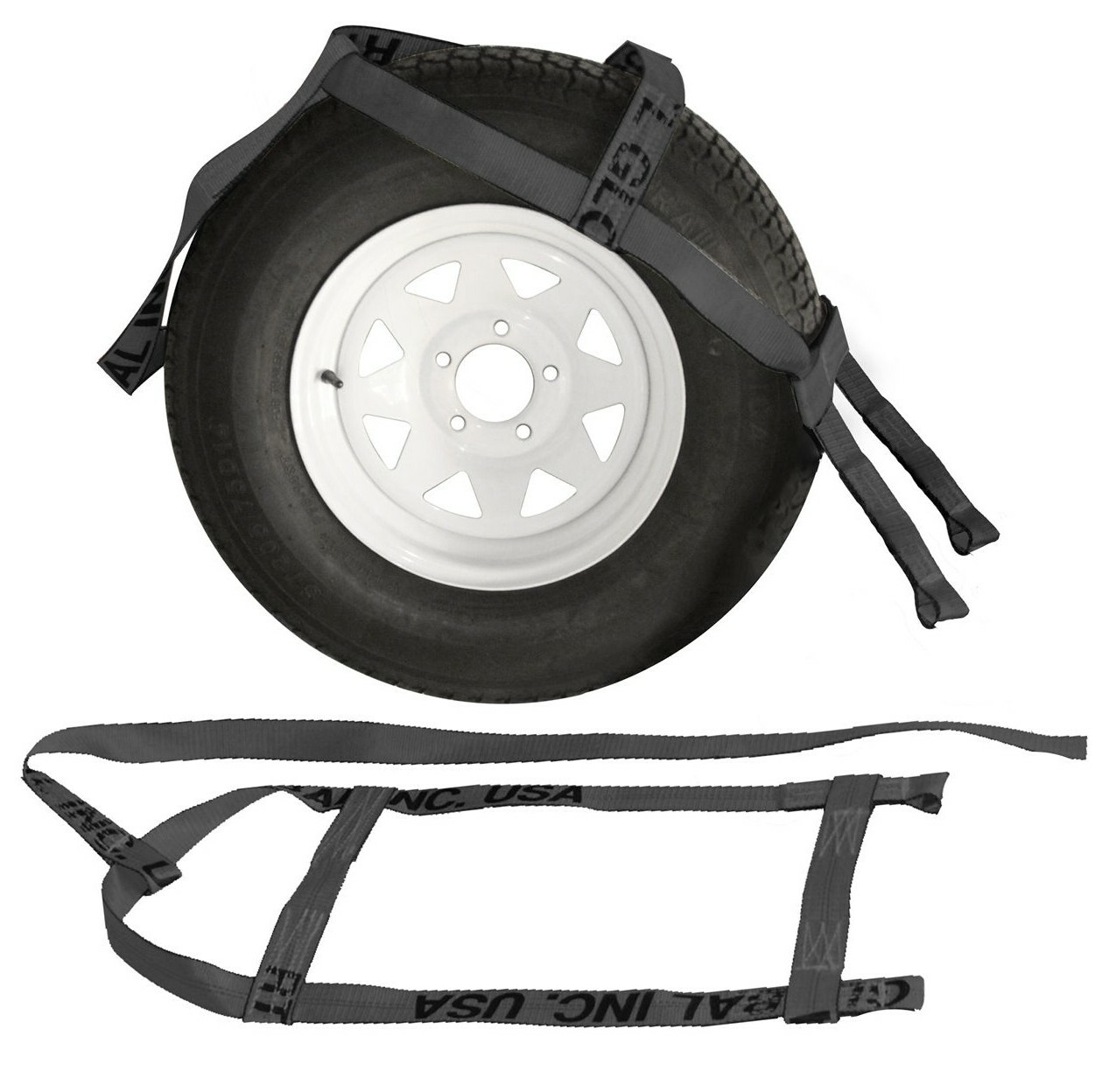Professional Demco Style Adjustable Basket Straps for Tow Dollies 2-Pack
