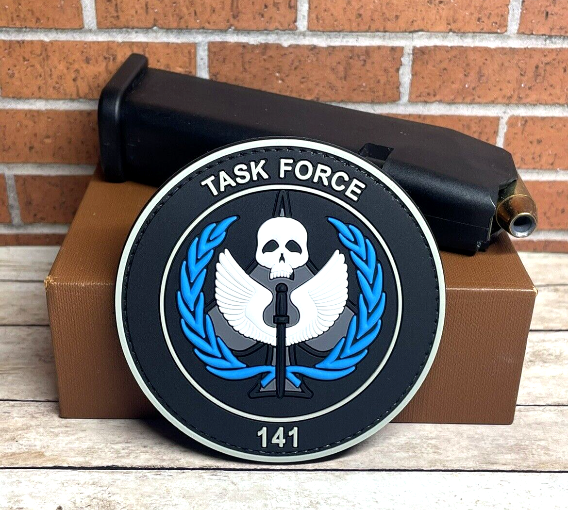 PVC Tactical Morale Patch, Task Force 141 Patch, Call of Duty Gun COD Patch