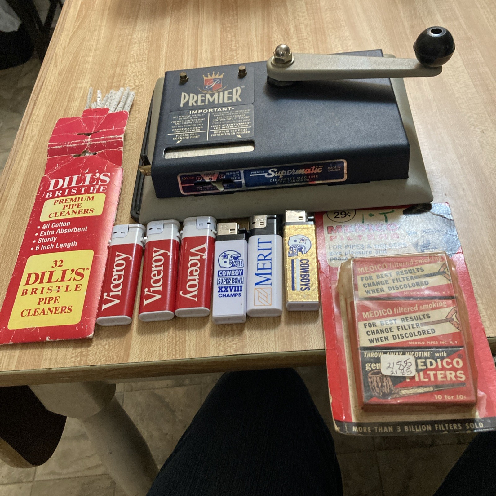 PREMIER Supermatic Cigarette Injector Machine w/ extras.