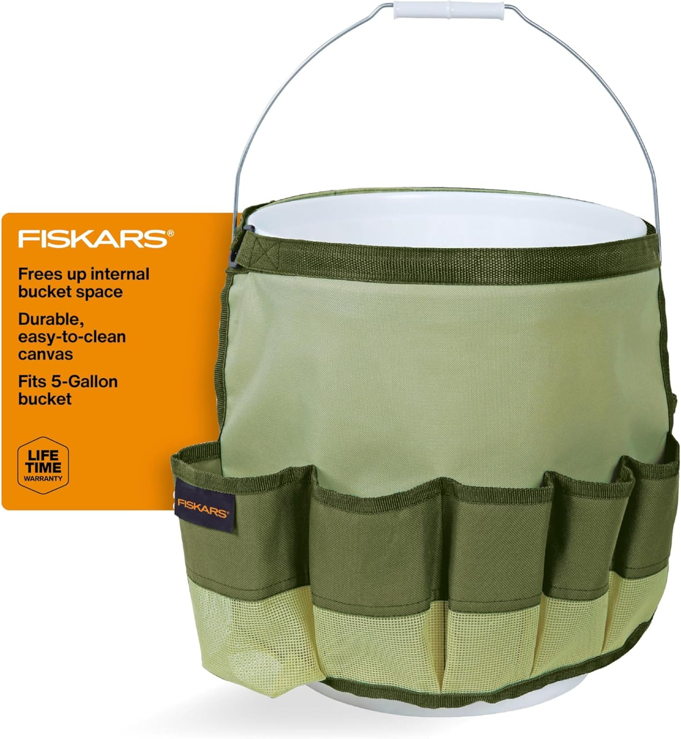 Garden Tool Bucket Caddy 5 Gal, (Bucket and Tools Not Included)