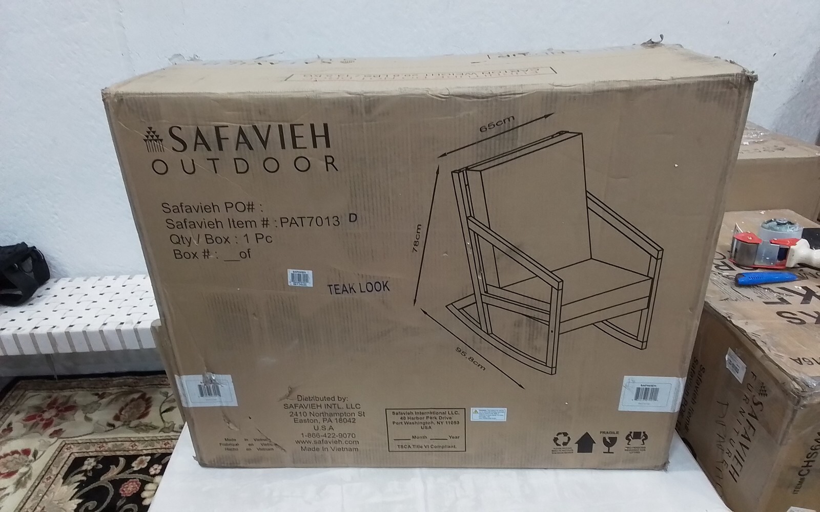 Safavieh VERNON ROCKING CHAIR, Reduced Price 2172743549 PAT7013D
