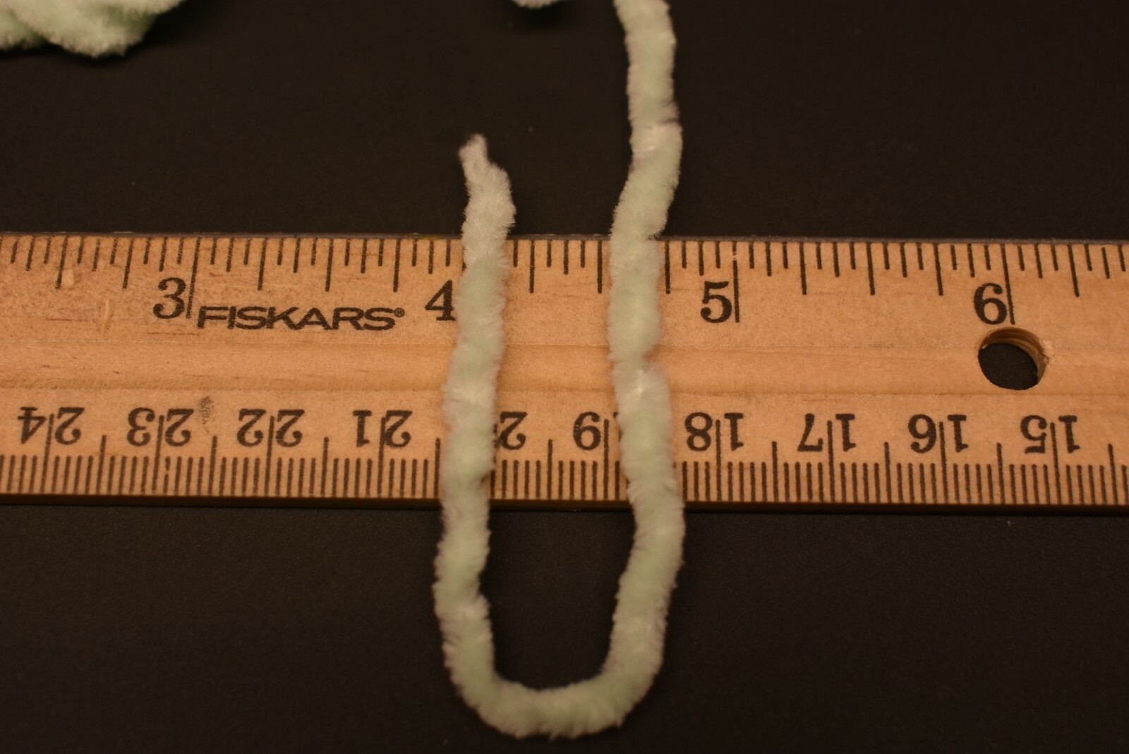 5 Yards 3/16" LIGHT MINT GREEN Round Chenille for Fly Tying