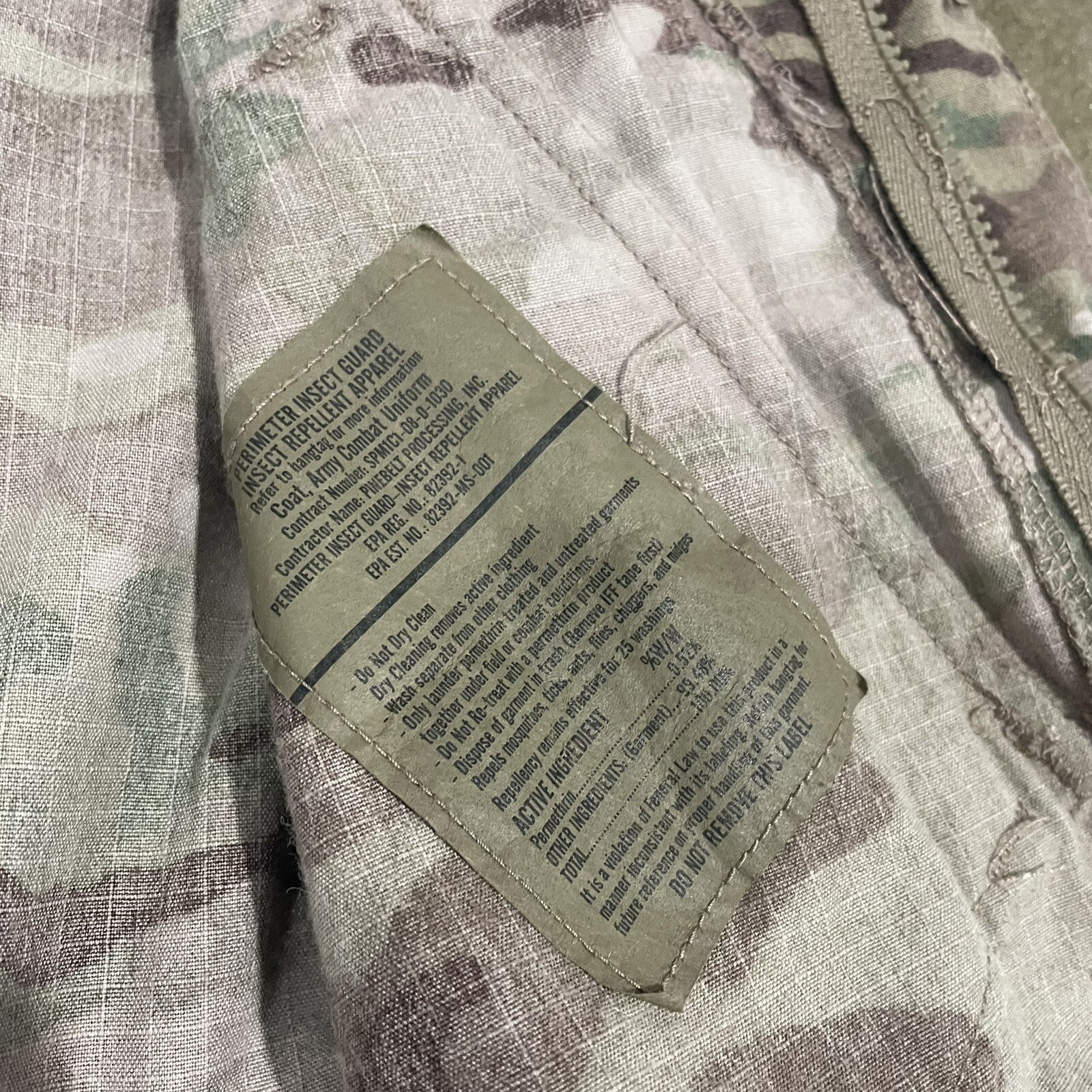 US Military Army Combat Uniform Coat Flame Resistant Bond It Tactical Md Long