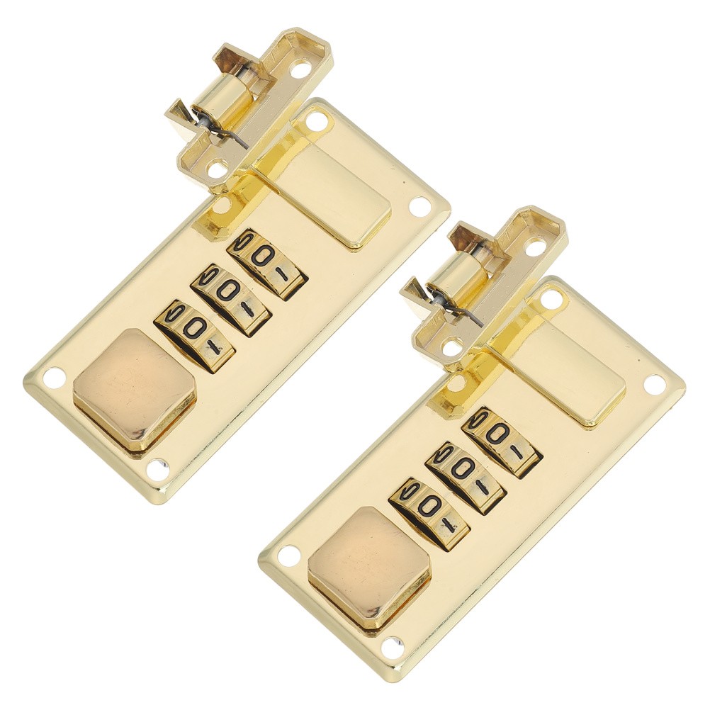 2 Pcs 3 Digit Password Lock Keyless Combination Luggage Hardware