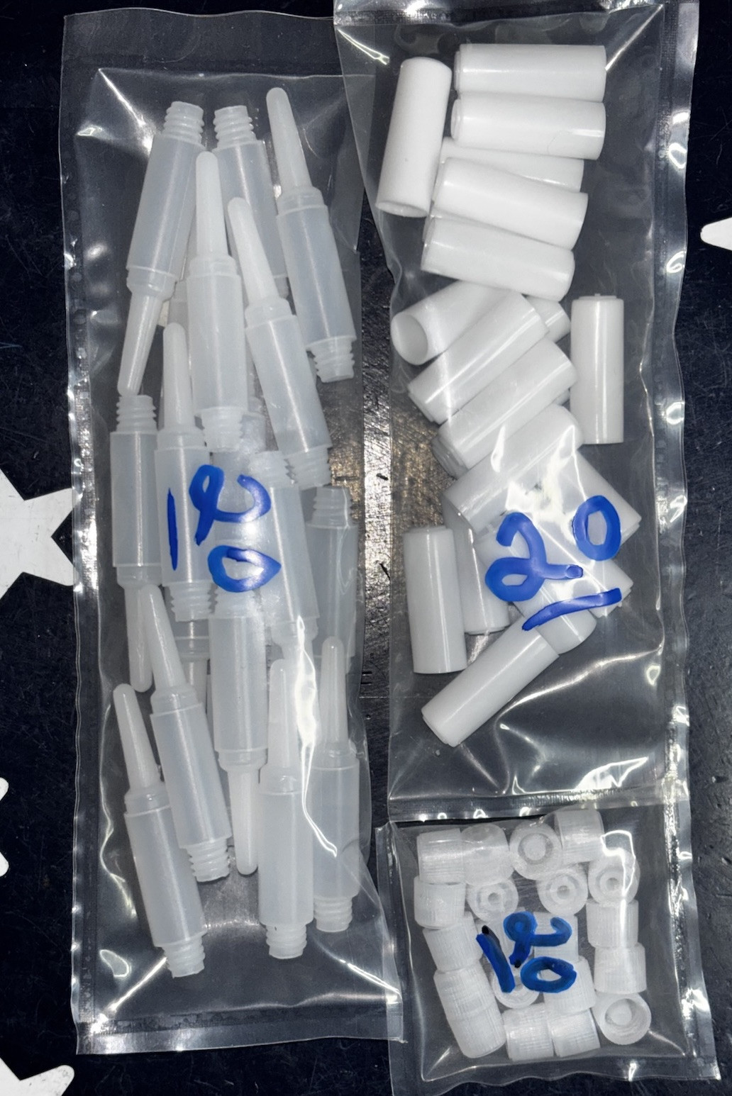 20 Sets 1ml Empty Plastic Squeeze Dropper Bottles Oils Lubes Liquid Dropper LDPE