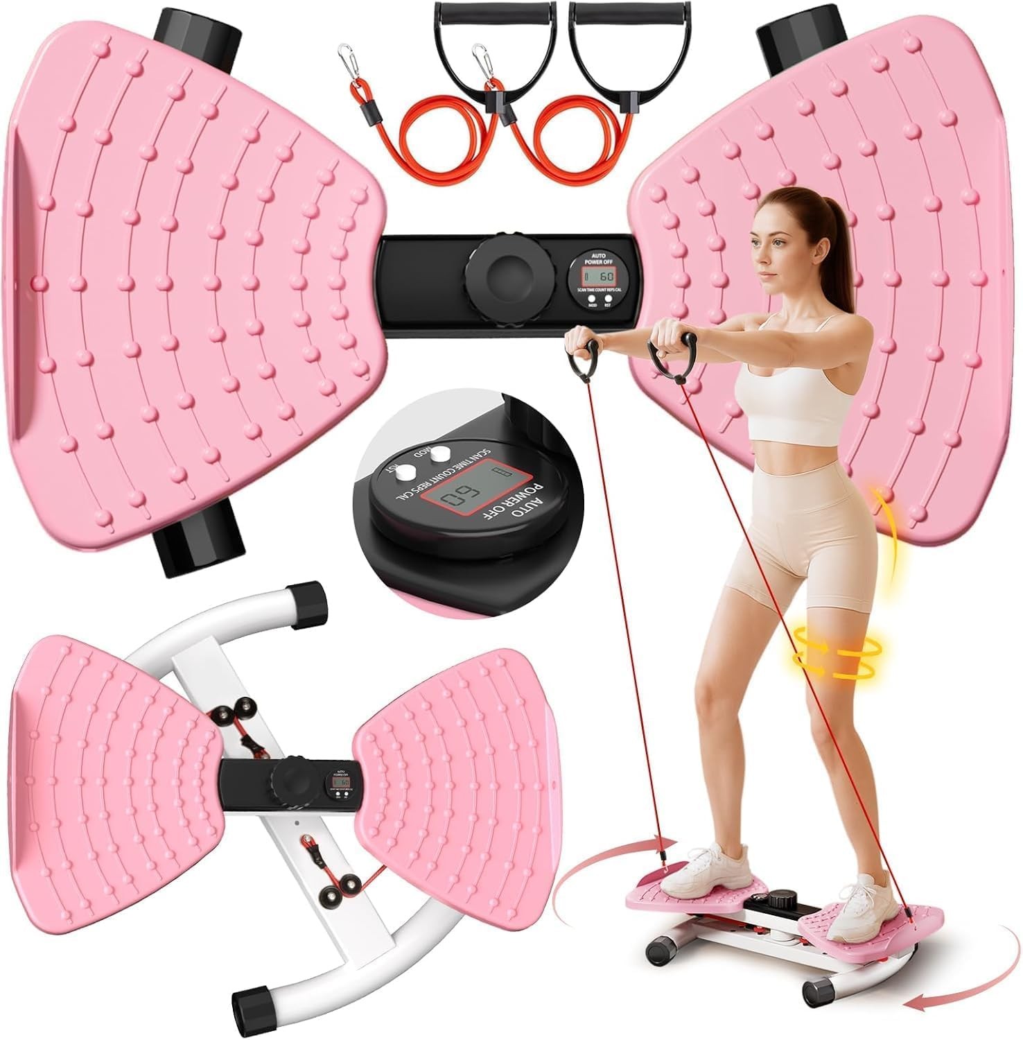 Waist Twister Machine Exercise Fitness Tool, Ab Twister Board with the Smart ...