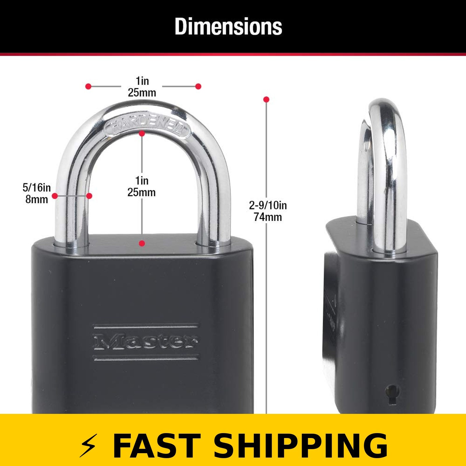Master Lock Combination Padlocks Set Your Own Combo, 2 Pack