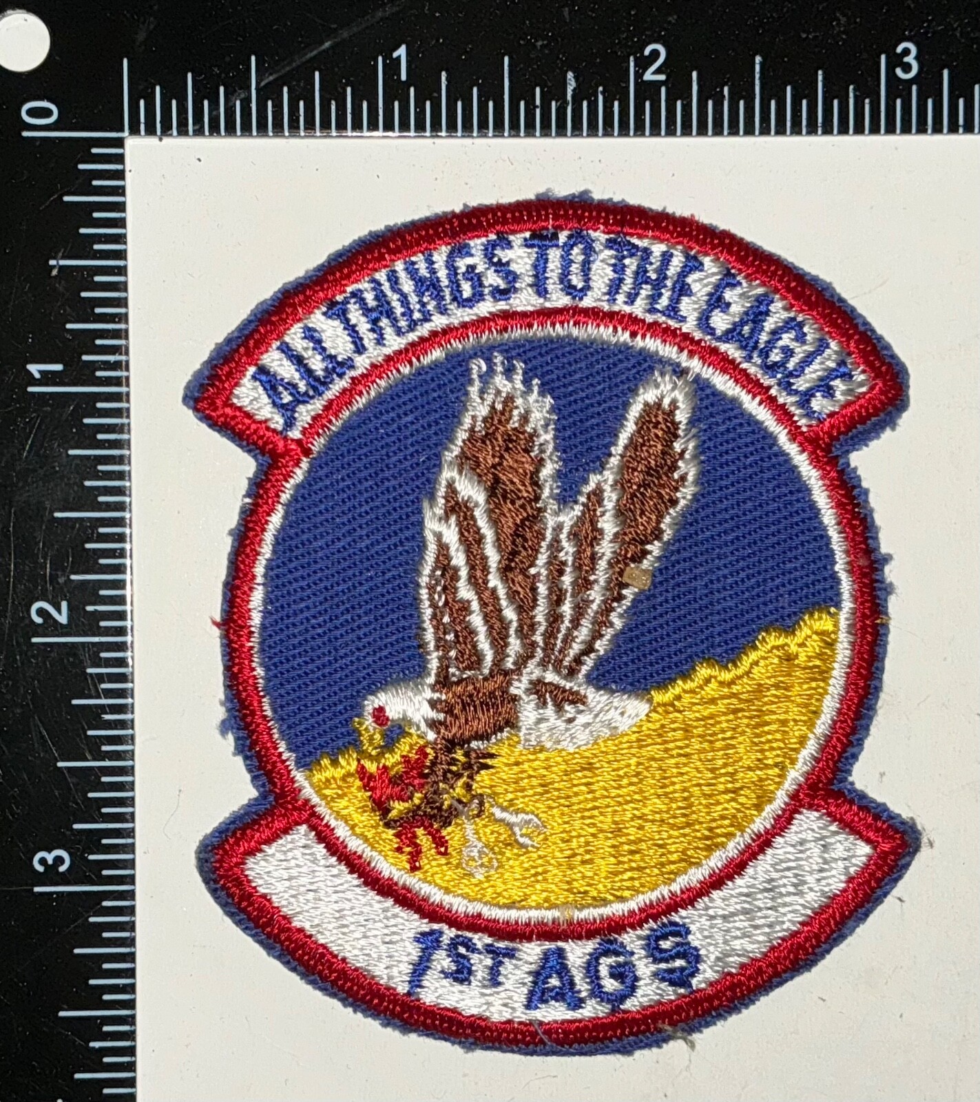 Cold War USAF US Air Force 1st AGS Aircraft Generation Squadron Patch