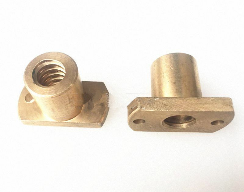 T10x2 - T25x5 Right Flange Trapezoidal Nut for CNC Router Motion Machine Drive
