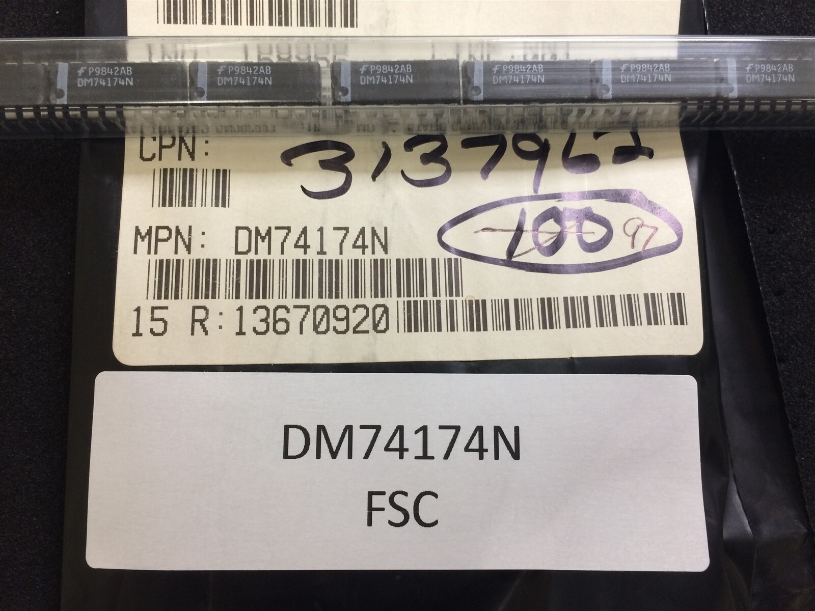 DM74174N FSC SN74174N IC FF D-TYPE SNGL 6BIT 16DIP 6 PIECES
