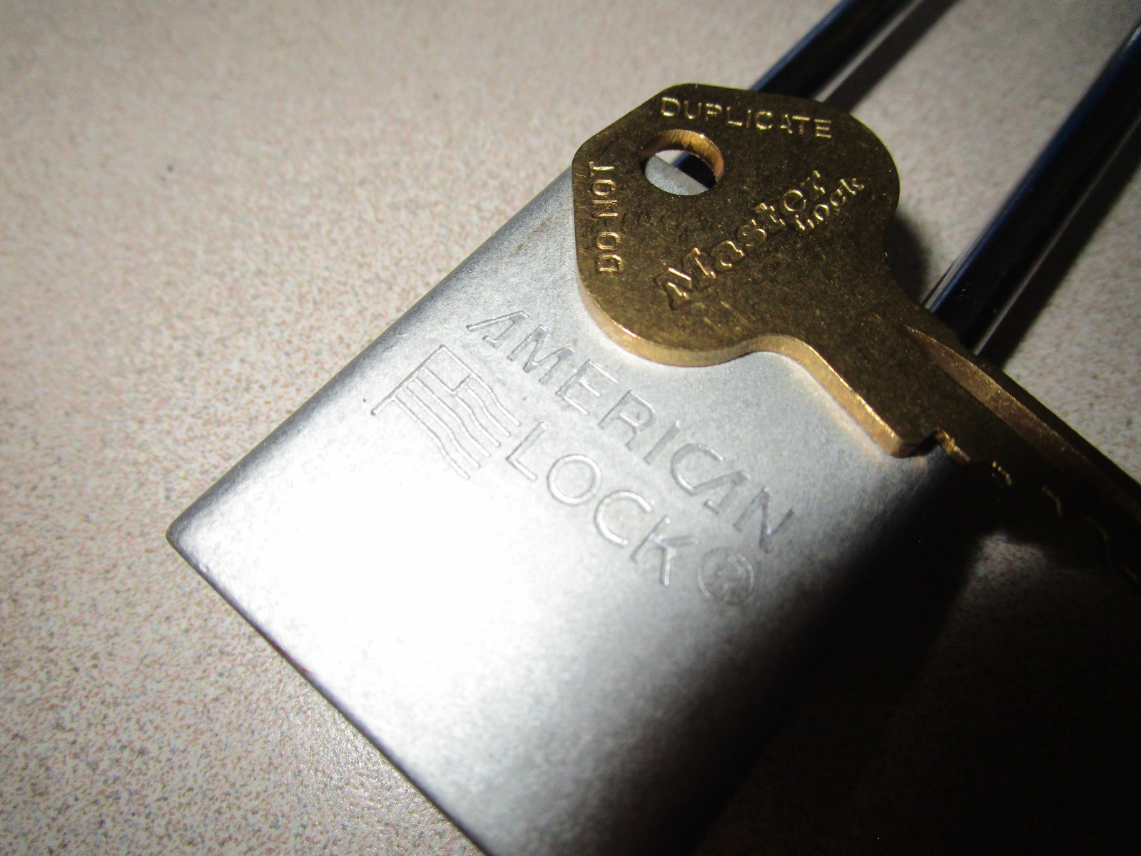 American Lock Lockout Padlock: Keyed Different, Aluminum, Plated Metal