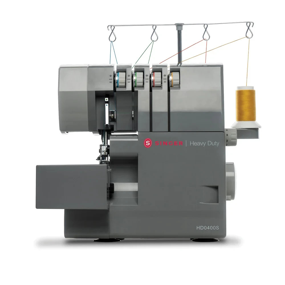 SINGER HD0400S Heavy Duty Serger w/ Cutting Knife & Built-In Rolled Hem