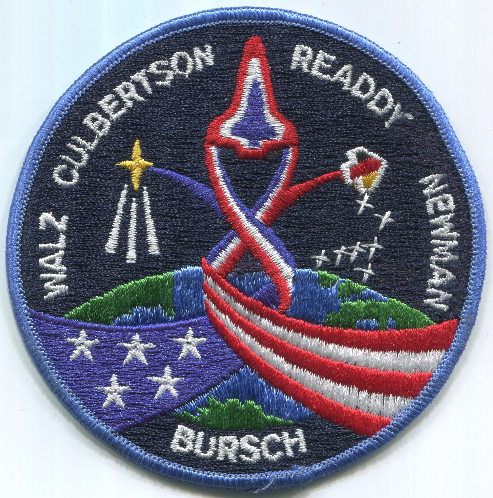 P196 STS-51 NASA Space Shuttle Mission Walz Clubertson Readdy, unused patch 4.4"