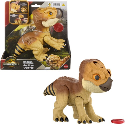 Mattel - Jurassic World: Rebirth Train 'N Tame Aquilops 'Delores' [Used Very Goo