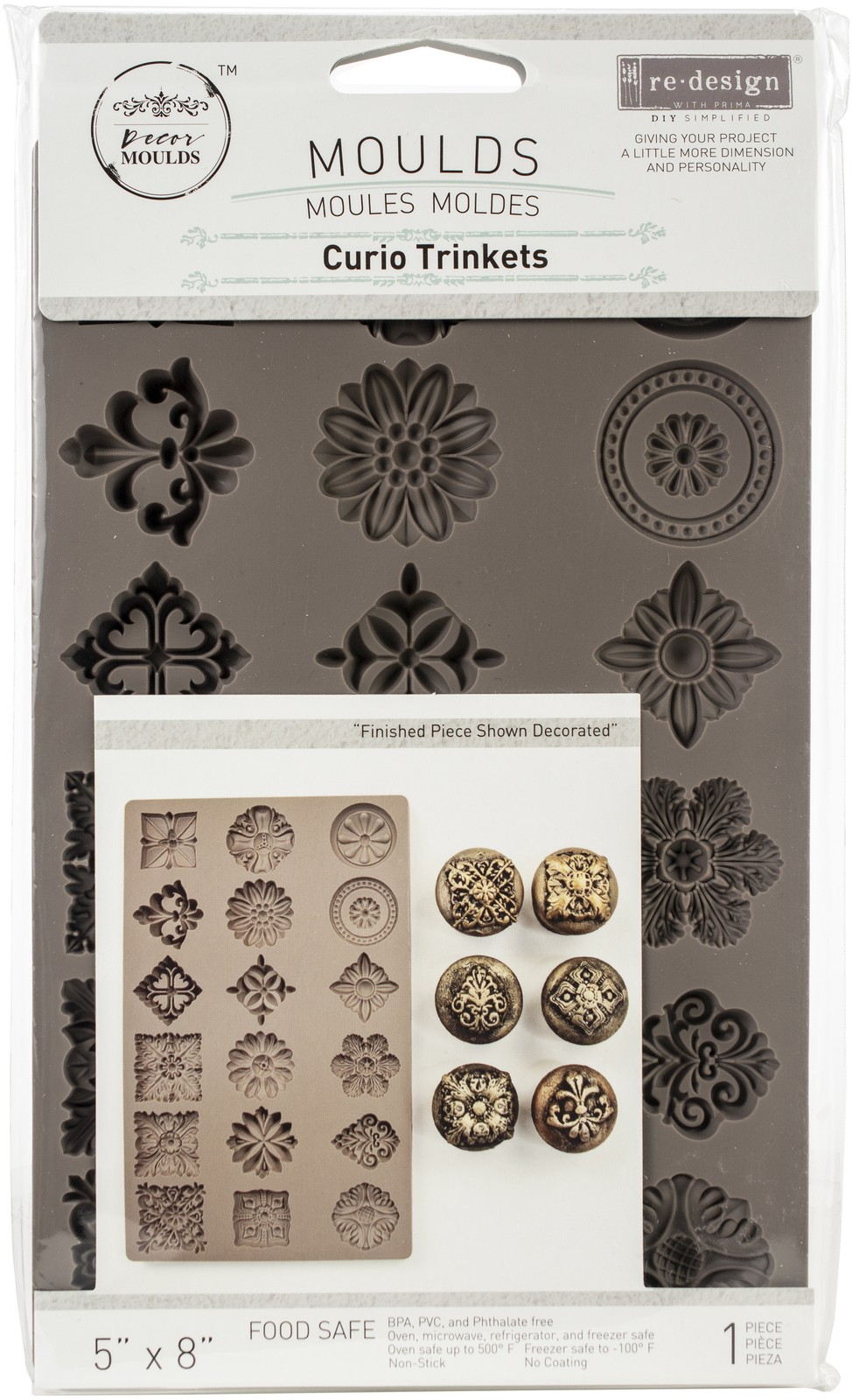 Redesign Mould 5"X8"X8mm Curio Trinkets