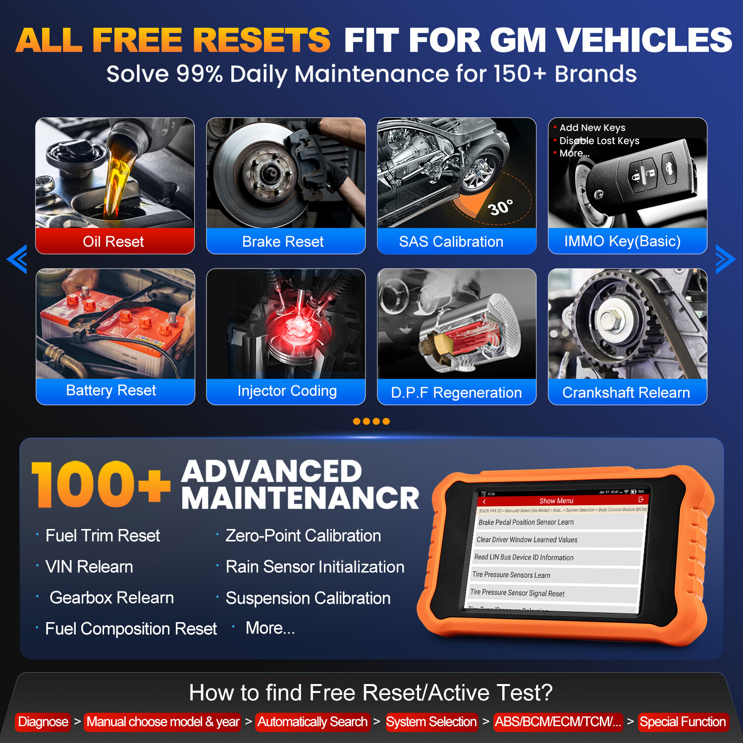 2025 NEWEST OE-LEVEL FULL-SYSTEM SCAN TOOL FOR GM Buick Chevy OBD2 Scanner FREE