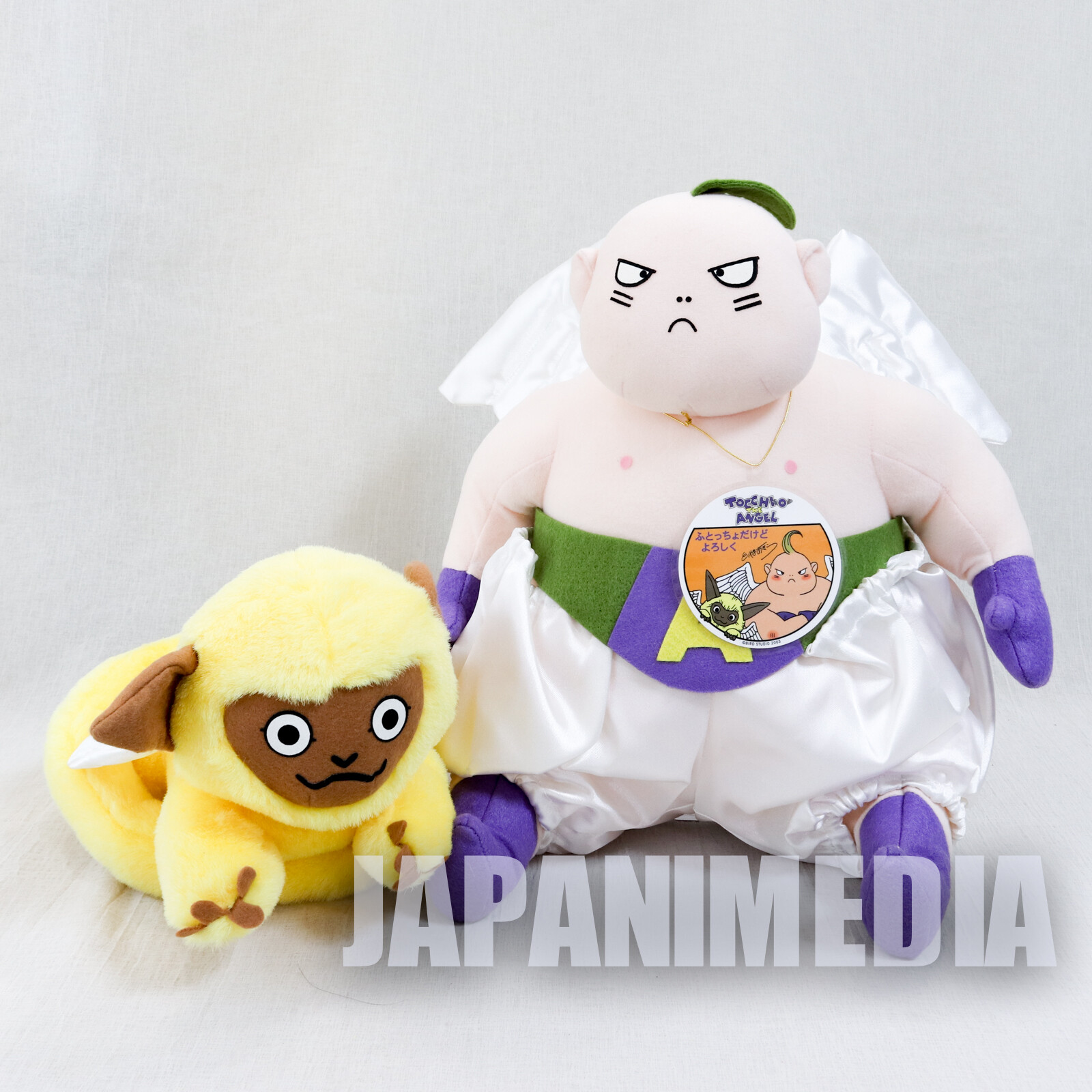 RARE! Tocchio the Angel and Mamo Plush Doll Set Toriyama Akira JAPAN DRAGONBALL