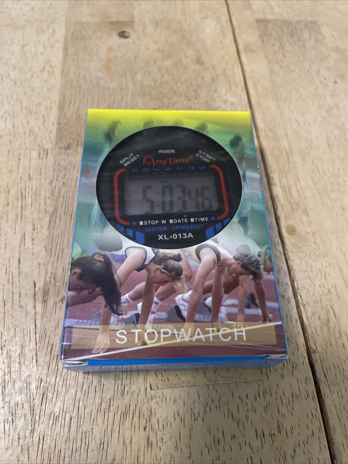 Multi-functional Handheld Anytime Sports Black Stopwatch NWE NIB