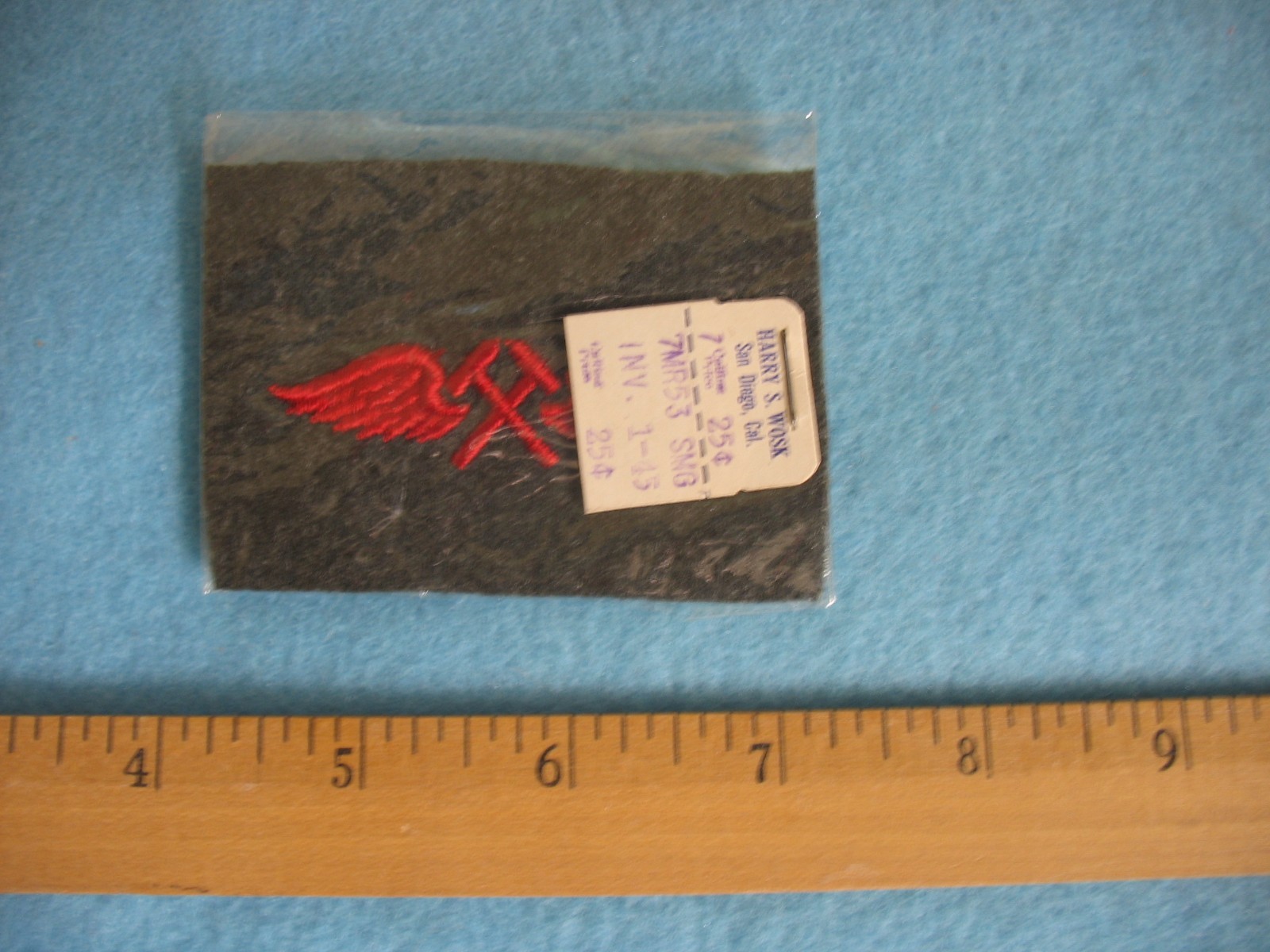 Original WWII USMC Aviation Metalsmith Sleeve patch NOS