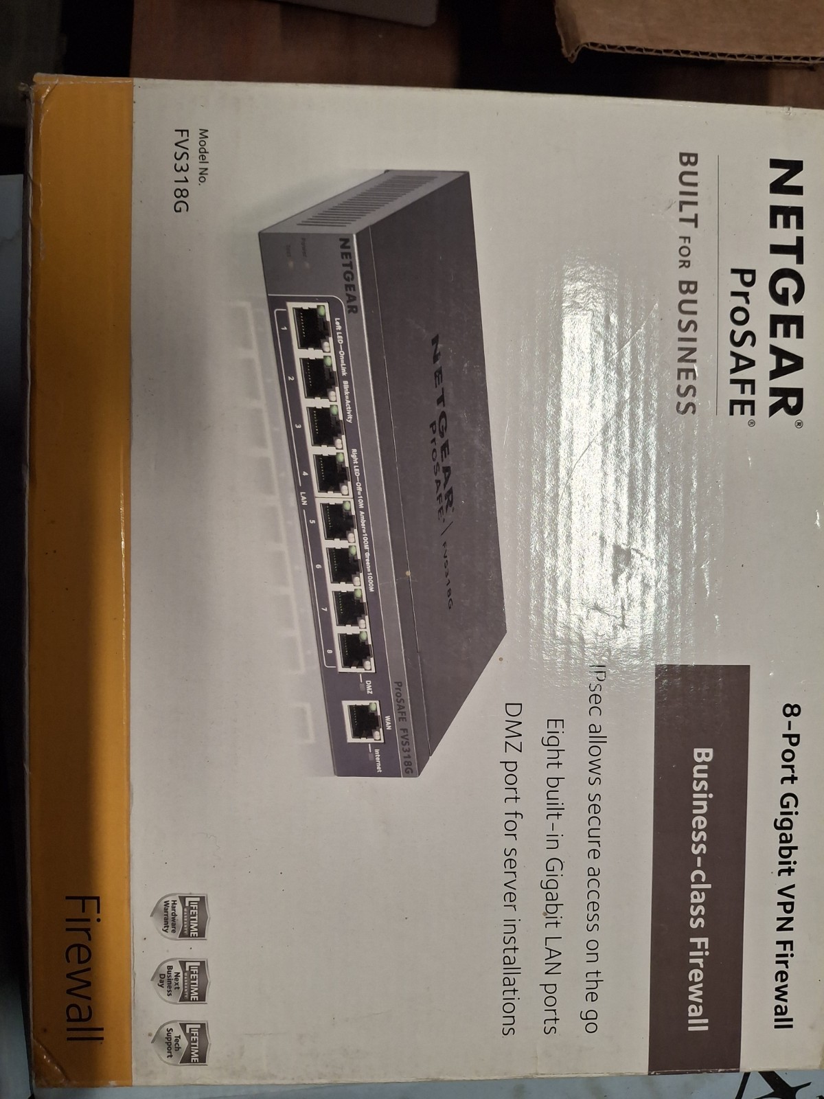 Netgear Prosafe 8 LAN Port Gigabit VPN Firewall FVS318G v2 AC/DC Adapter